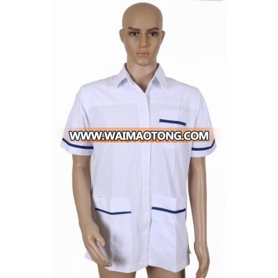 Polycotton white medical clothing, medical tunics, medical uniforms